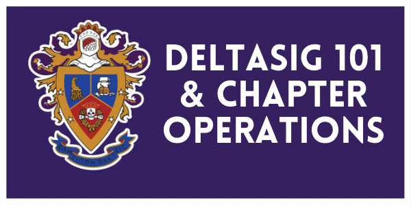 Deltasig 101 & Chapter Operations white border